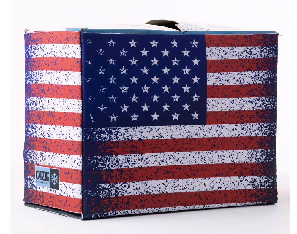 American Flag Beer/Soda Cazie Cooler