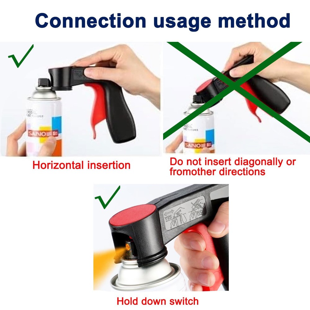 2 pcs instant aerosol trigger handles reusable universal easy to install Comp...