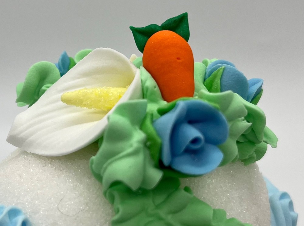 Easter Sugar Egg Blue Trim