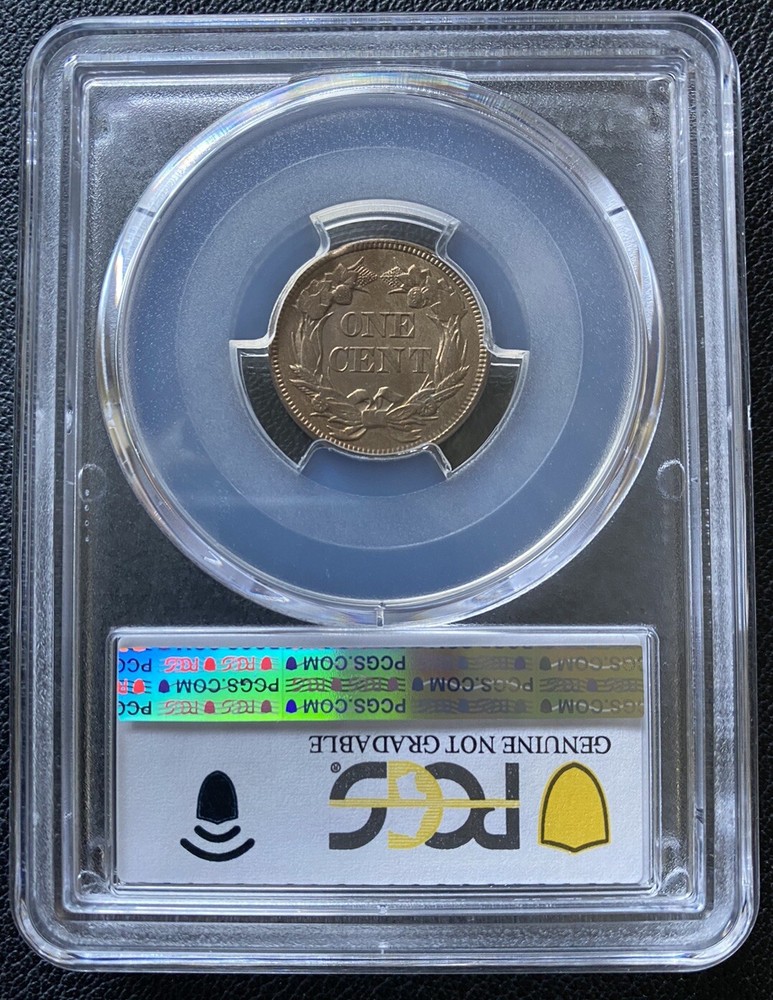 1857 Flying Eagle Cent 1c PCGS AU Details