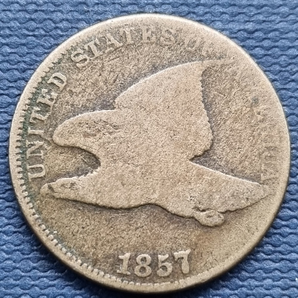 1857 Flying Eagle Cent 1c Circulated #70360