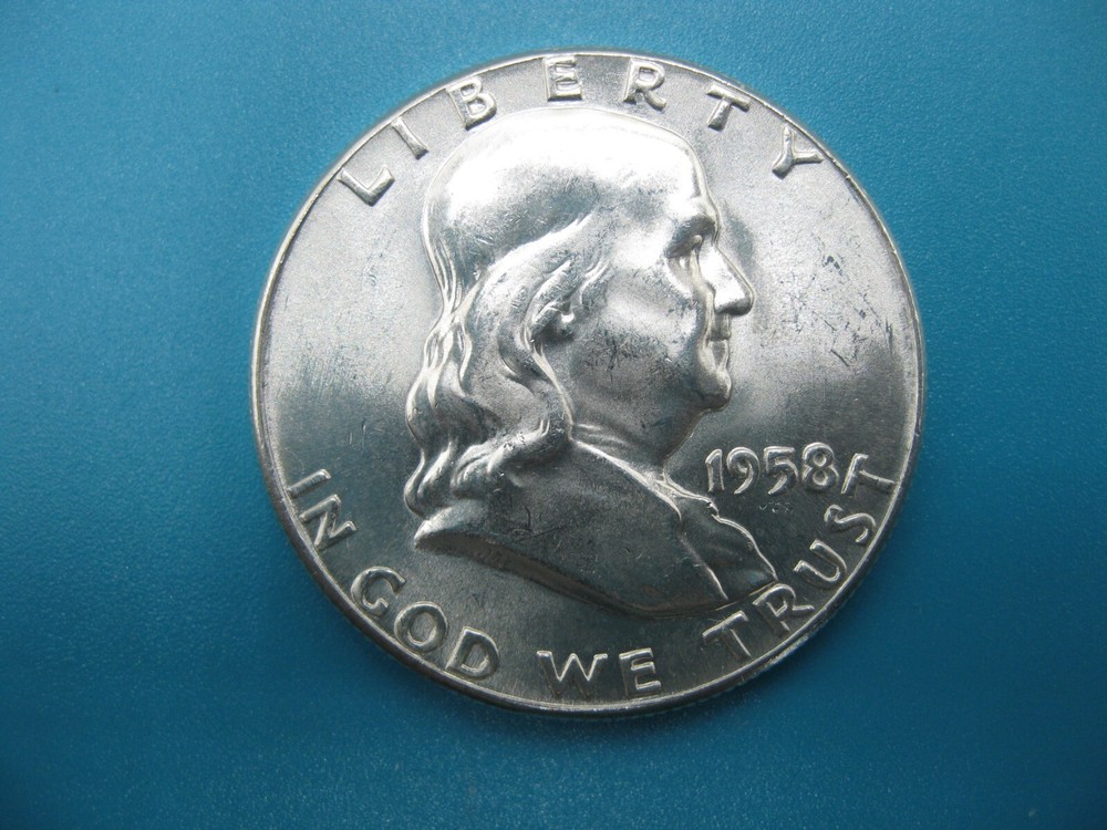 1958 Franklin Half Dollar Gem BU with FBL!