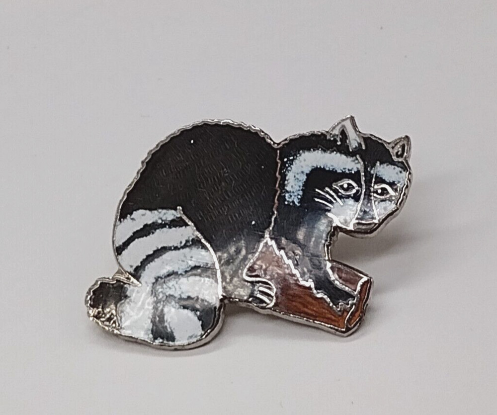 Raccoon Figure Lapel Pin