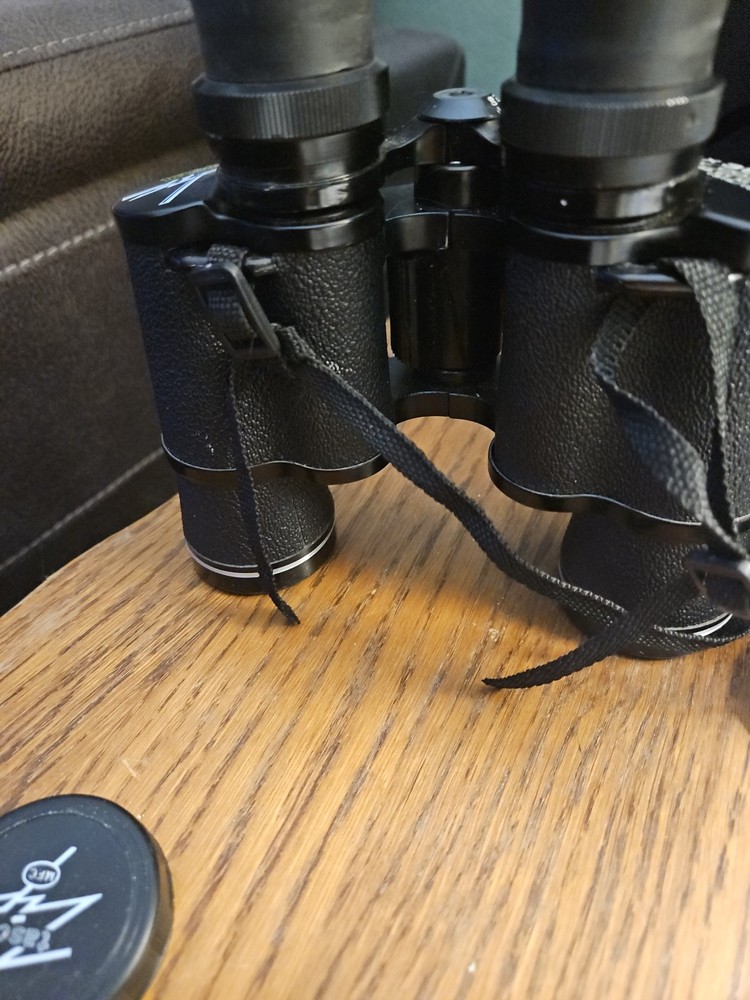 1992 Tasco Zip 3000 7x35mm Binoculars Black W/ Case.