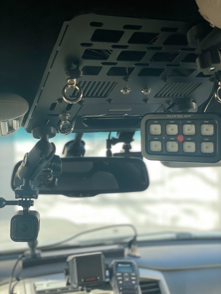 Auxbeam Switch Panel 8 Gang XL Only 1" Ball Mount