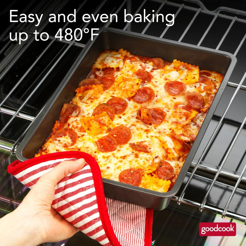 PRO Oblong Baking Pan Nonstick Warp & ScratchResistant DishwasherSafe Carbon ...