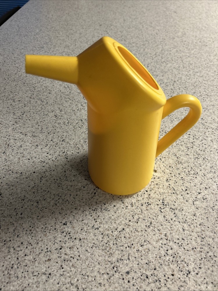 Yellow Plastic Funnel Cake Pancake Batter Pitcher BB2