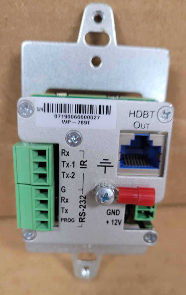 WP-789T/US-D(W/B) 4K HDMI   Wall-Plate Transmitter (MISSING FRONT COVER)