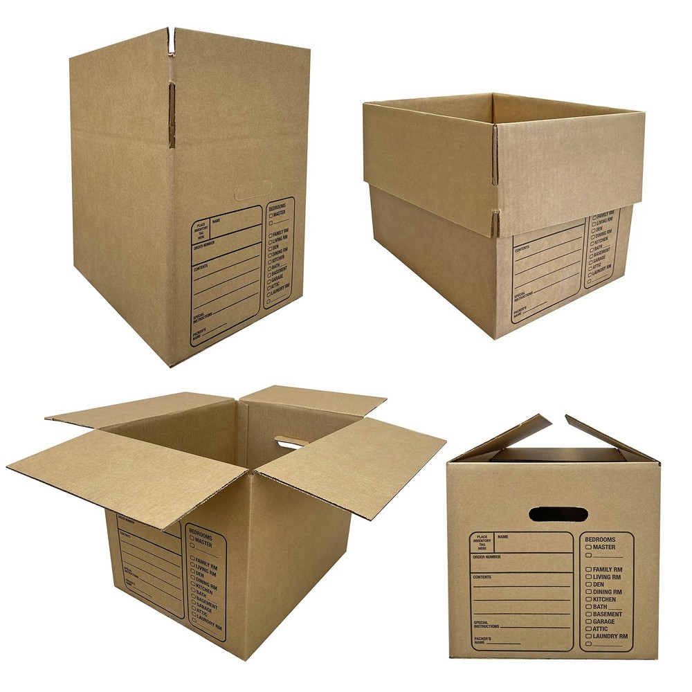 UBOXES Kitchen Moving Box Kit # 1 Boxes & Small Kit, Brown