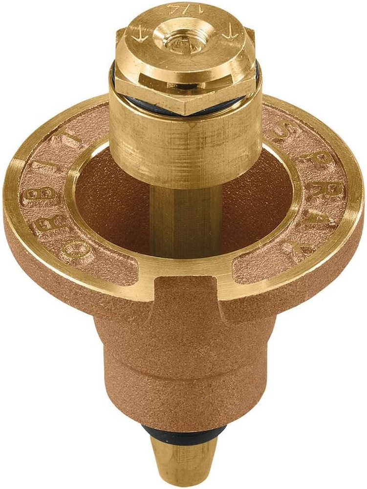 2-Pack Orbit 54072 Brass Pop-Up Flush Head Sprinkler with Quarter Pattern Spray