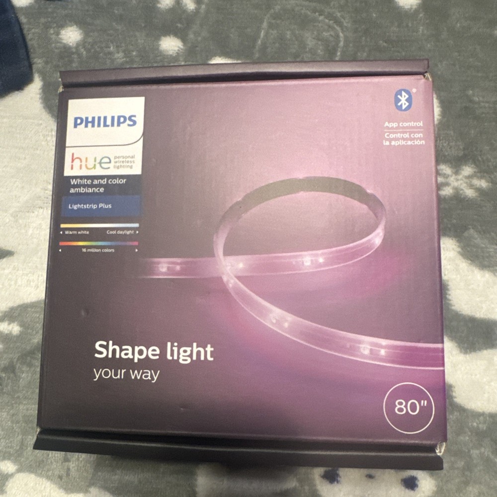 Philips Hue Lightstrip Plus (2m/6ft Base Kit with Plug) 555334
