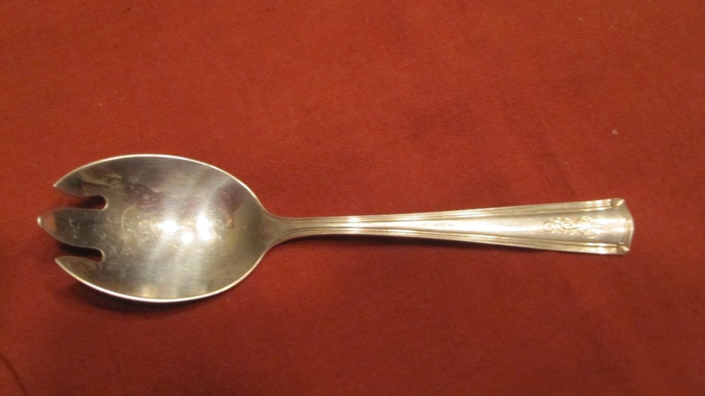 STERLING SILVER WATSON WENTWORTH ICE CREAM FORK/SPOON MONOGRAM ALC
