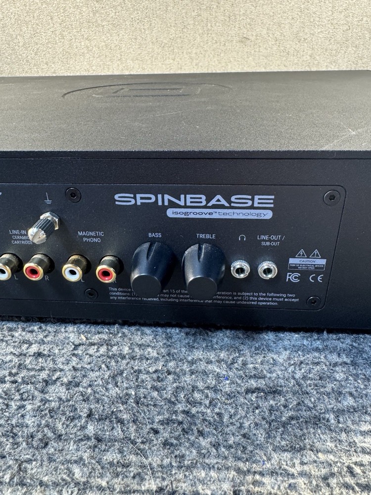 Andover SpinBase Turntable Speaker System — Black — OPEN BOX — No RCA