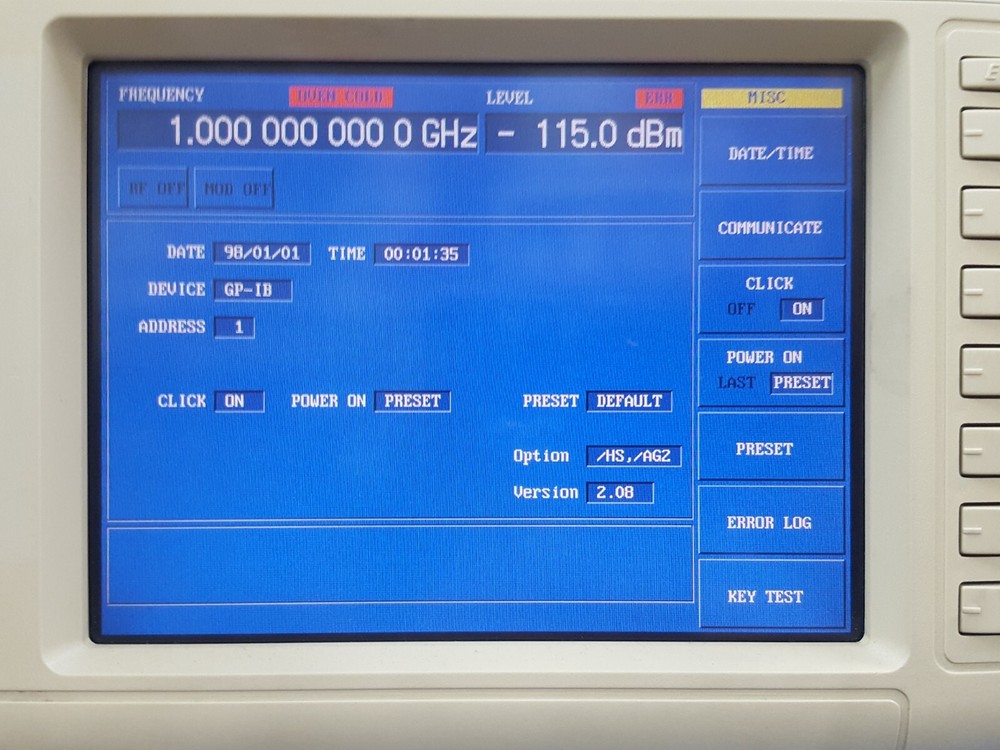 ANDO VG3000E: Synthesized Vector Signal Generator 3.2GHz