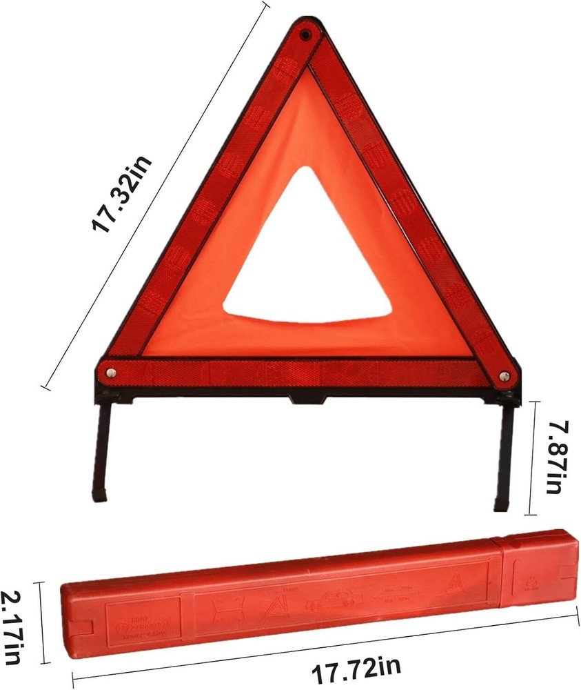 3 PCS Reflective Warning Emergency - Warning Triangle Kit - For Roadside Safety