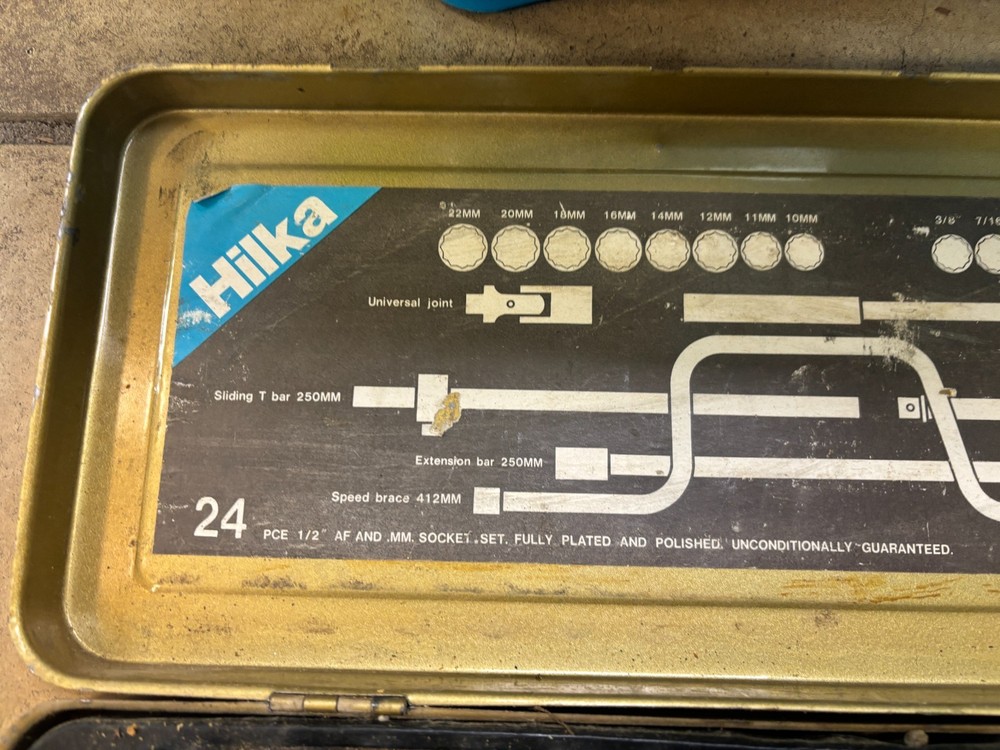Vintage Hilka 24 piece Socket Set