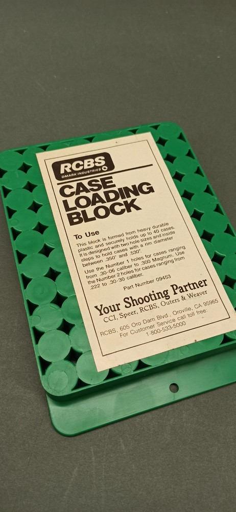 MTM Case Gard 150 TRI Universal Loading Tray RCBS Case Loading Block Pistol