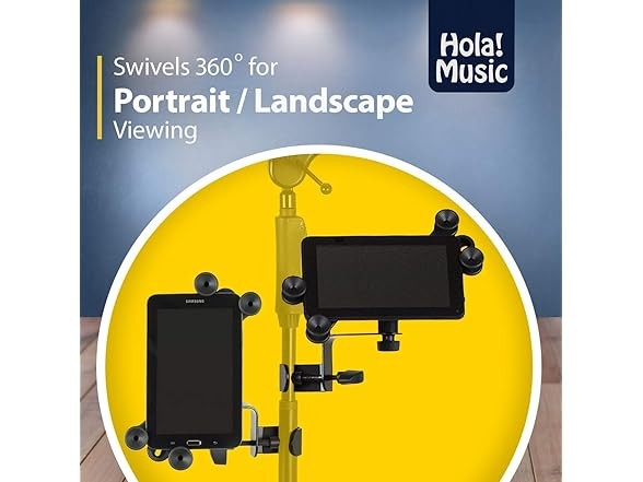 2 Pack Music Stand Tablet Holder Black