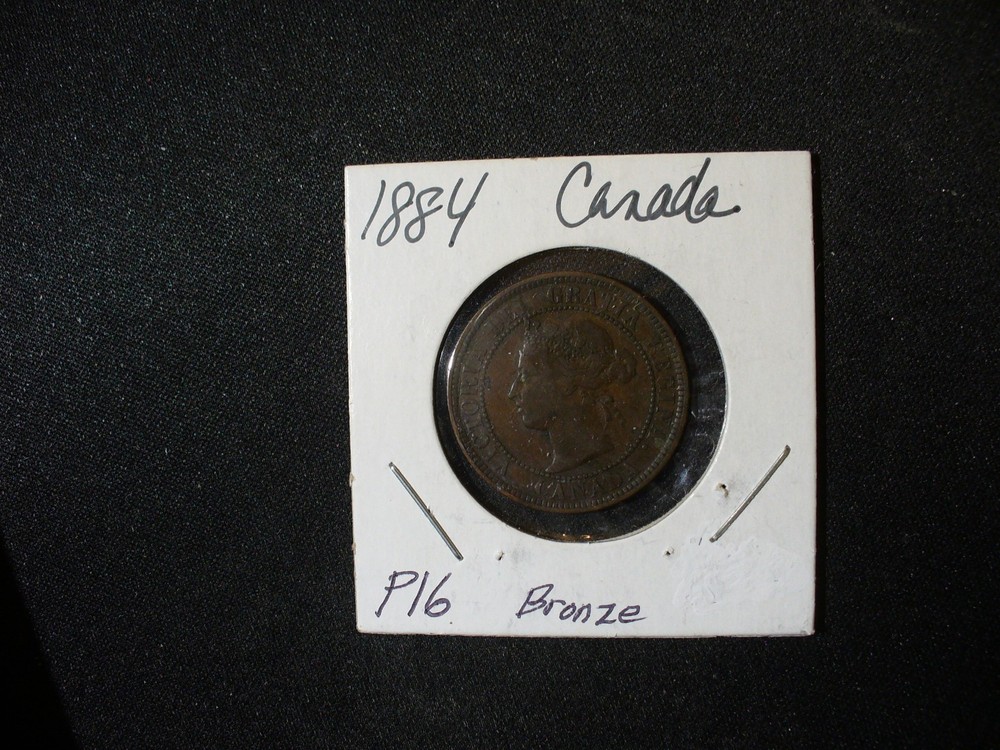 Canada 1884 Large Cent Bronze Coin