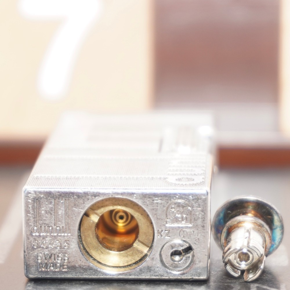 Dunhill Mini Lighter Silver _ Signature _Ultrasonically Cleaned_Working