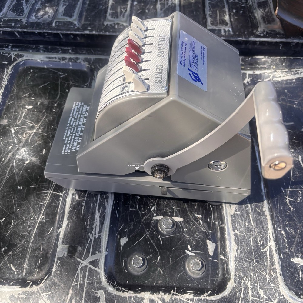 Paymaster 9000-8 Money Order Check Writer Machine