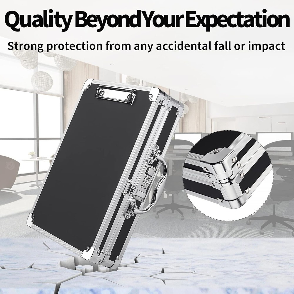 Locking Clipboard Storage Box Heavy Duty Clipboard with Storage Aluminum