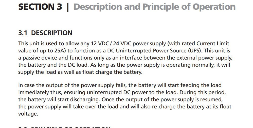 Samlex BBM-1225 Battery Backup Module 25A 12 or 24V