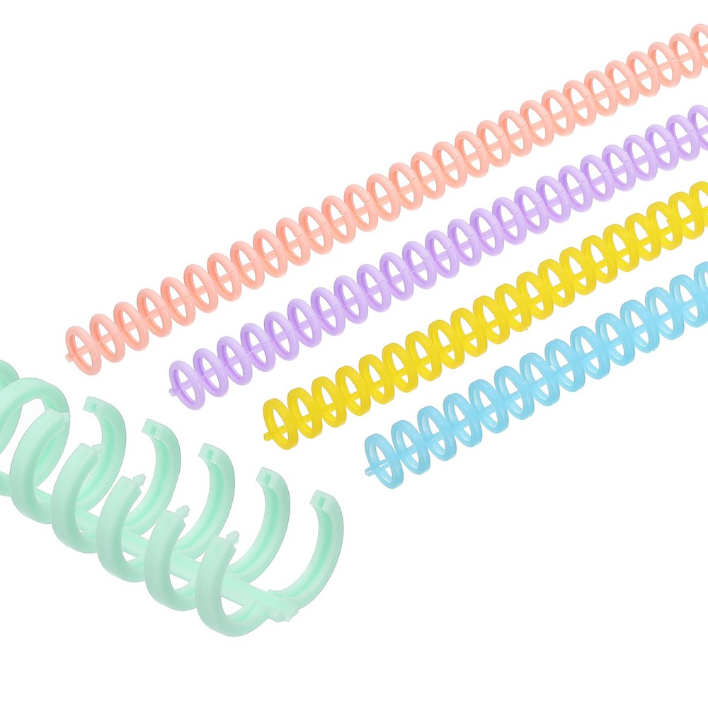 12mm(1/2") Spiral Binding Coils, 50 Pcs Set Spirals 85 Sheet, Multicolor