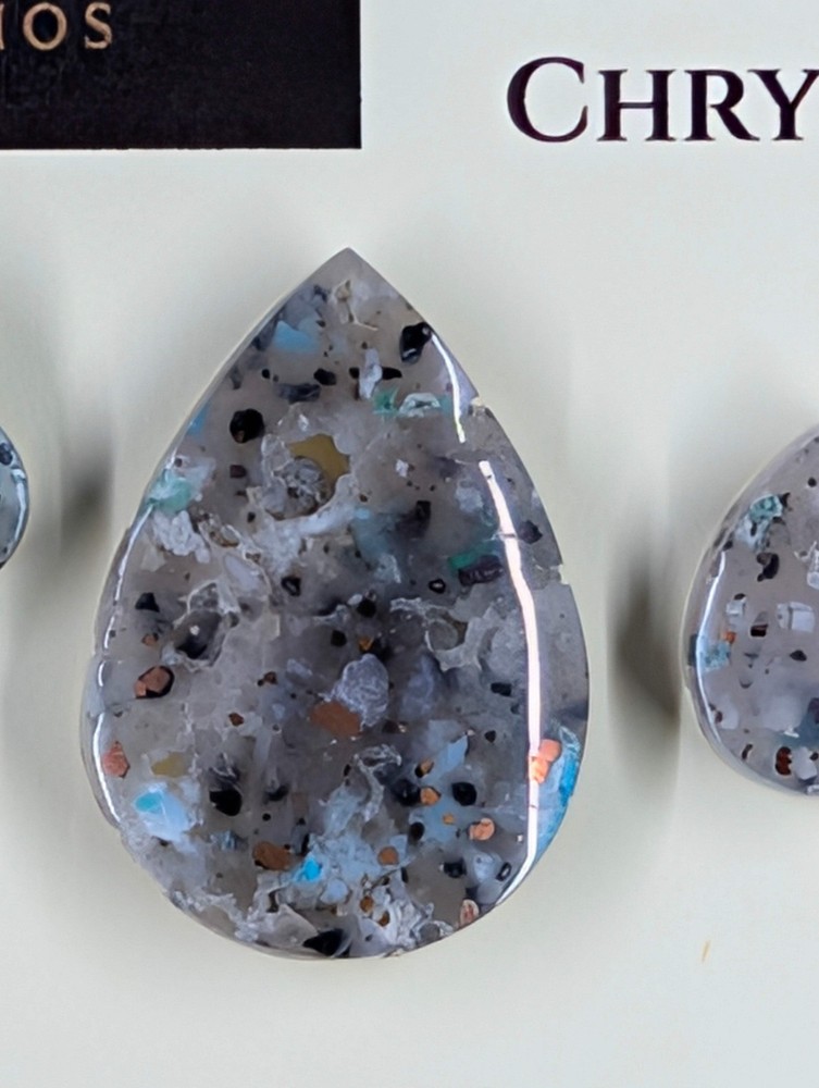 Tear Shape - Confetti Chrysocolla - Sacred Alchemy Select - Design-Ready Set