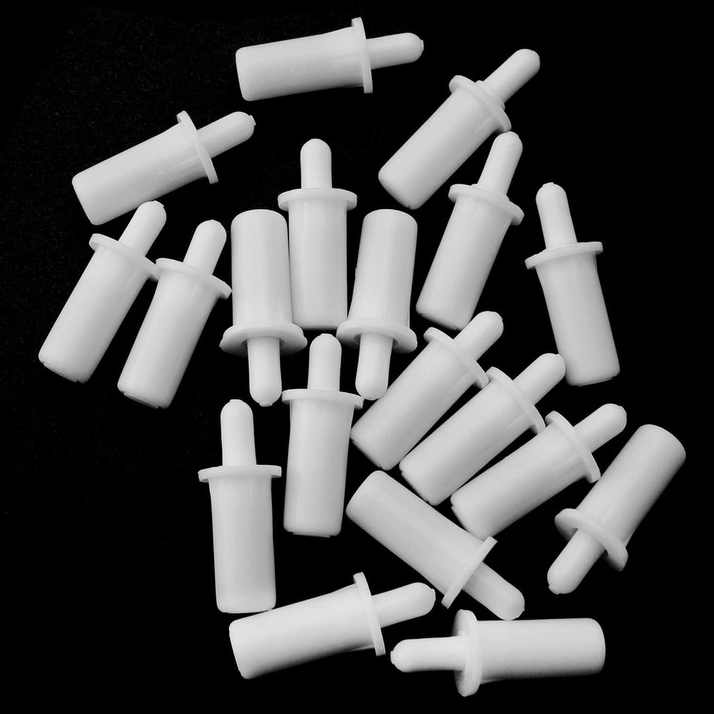 Durable 20PCS White Louver Spring Pins - Rust Resistant Maintenance Solution