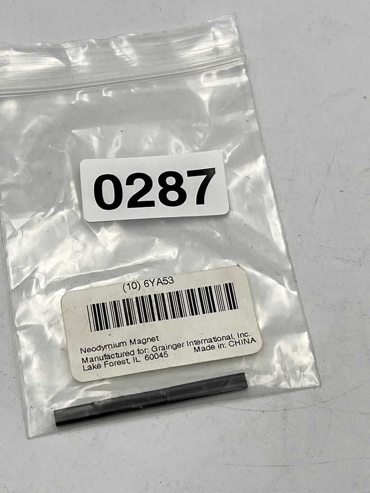 Neodymium Disc Magnet 0.6 lb. Pull 6YA53 (10 PACK)