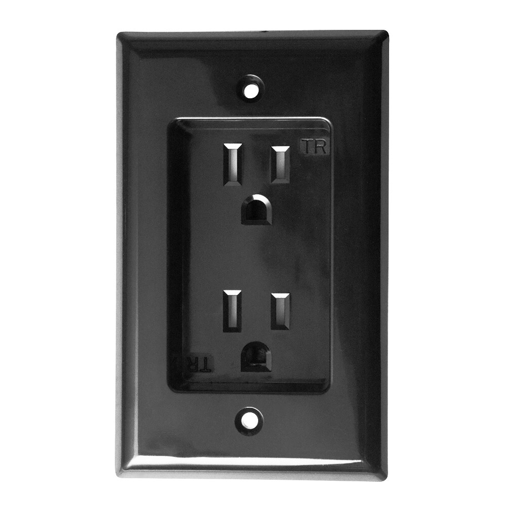 *OPEN BOX* Construct Pro Single Gang Recessed Dual Power Outlet (ETL Listed)