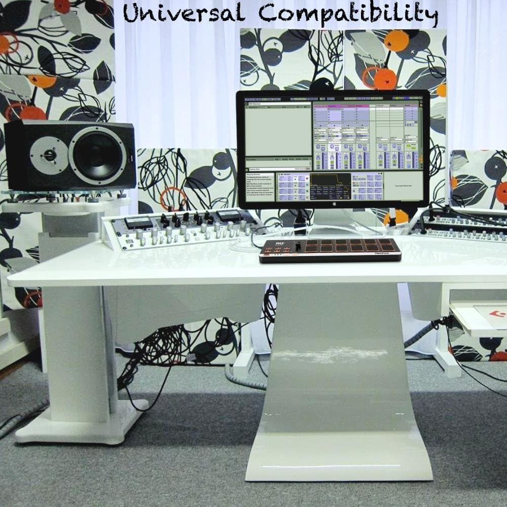 USB MIDI Controller Drum Pad - Upgraded Mini Portable Beat Maker Workstation Equ