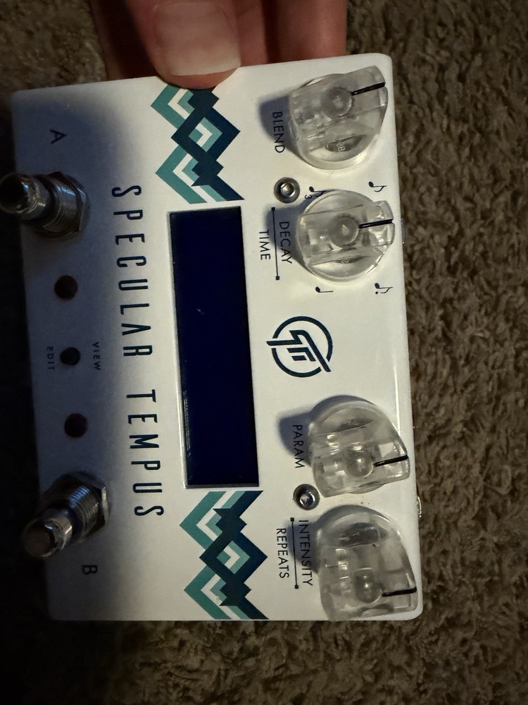 GFI System Specular Tempus reverb and delay effect processor pedal