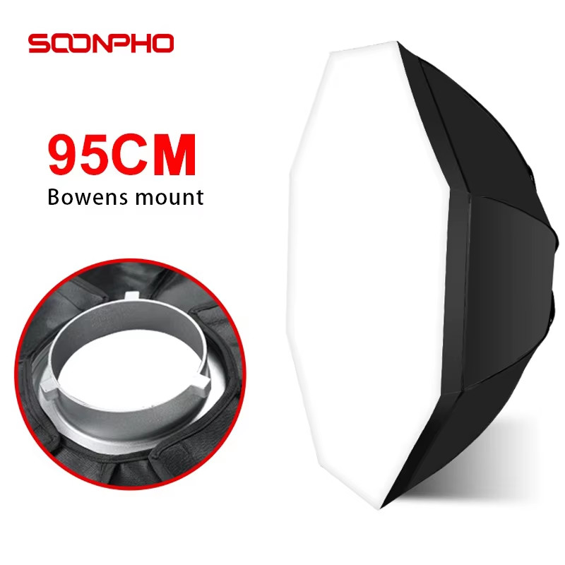 95cm Softbox Bowens Mount with White Diffuser Cloth Photography Accessories for