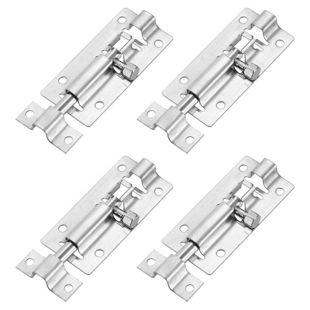 4-Pack Barrel Bolt Latch, 3" Slide Bolt Latch for Inside Doors
