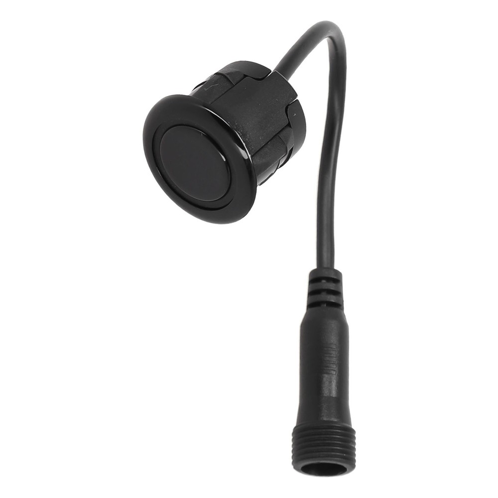 Black Car Reverse Parking Sensor 18 5mm Cable Waterproof and Efficient