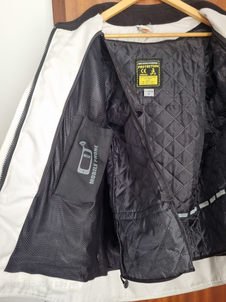 Motorcycle Jacket Elbow Pads Protector And Termal Removable Lining