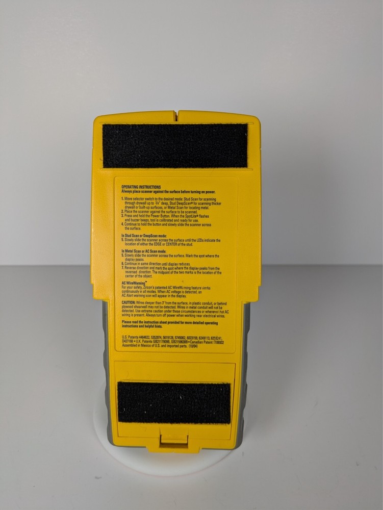 Zircon Triscanner One Step Pro Stud Finder Center Vision - Tested, Works