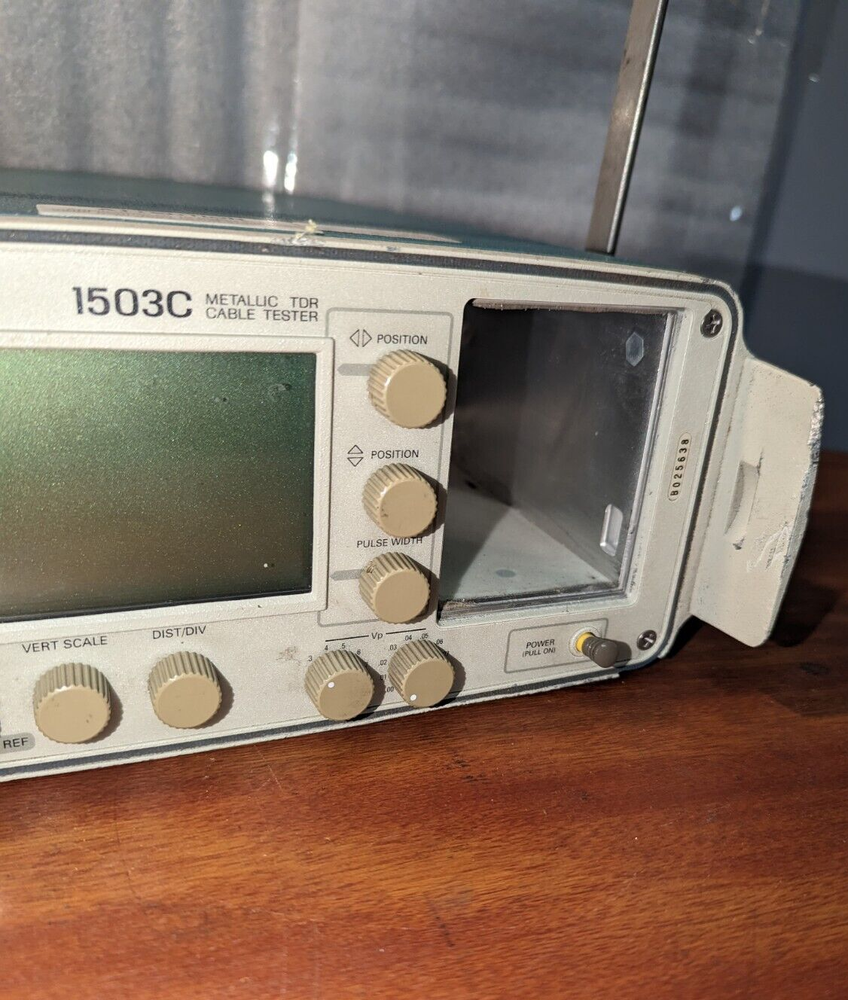 Tektronix 1503c Metallic TDR Cable Tester, "Check Disc".
