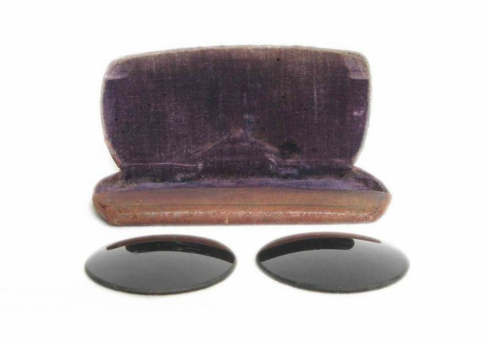 ANTIQUE EYEGLASSES SUNGLASSES WITH ORIGINAL BOX CASE