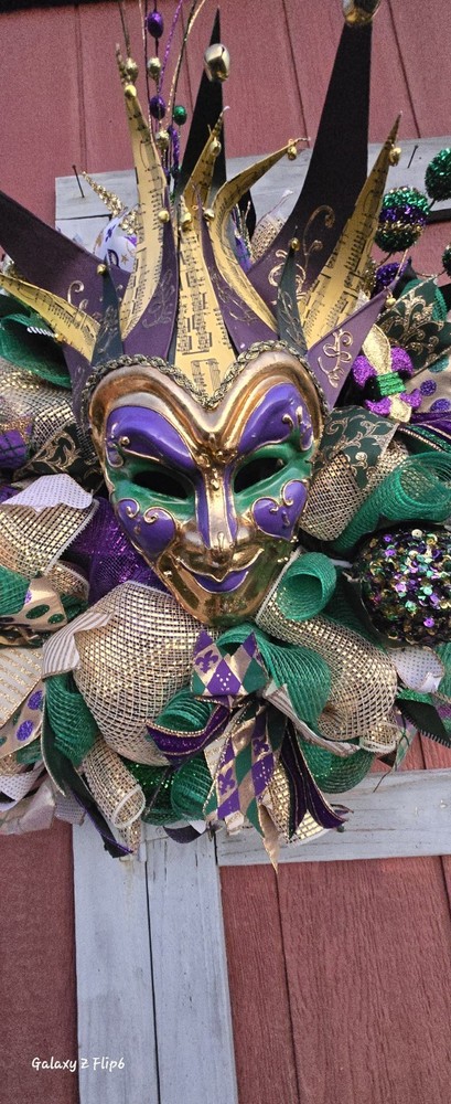 Mardi Gras Wreath
