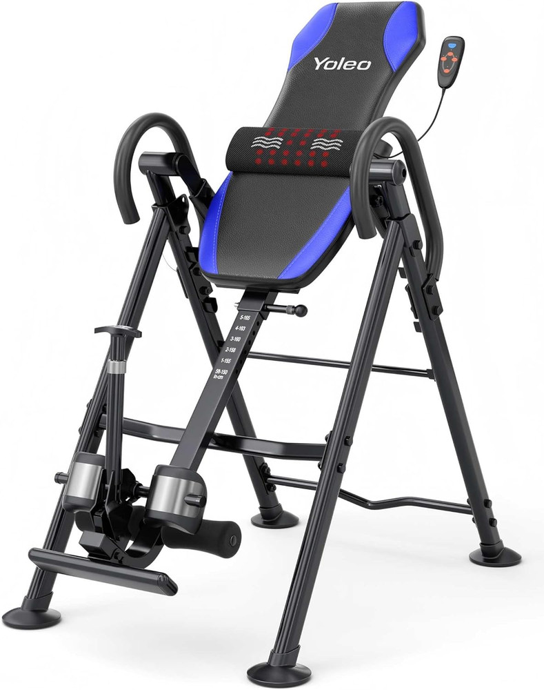 YOLEO Gravity Inversion Table for Back Pain Relief 2026 New Inversion Table W/He