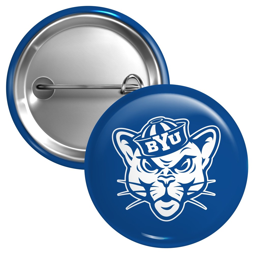 Brigham Young Cougars Button Pin - 3 Size Options