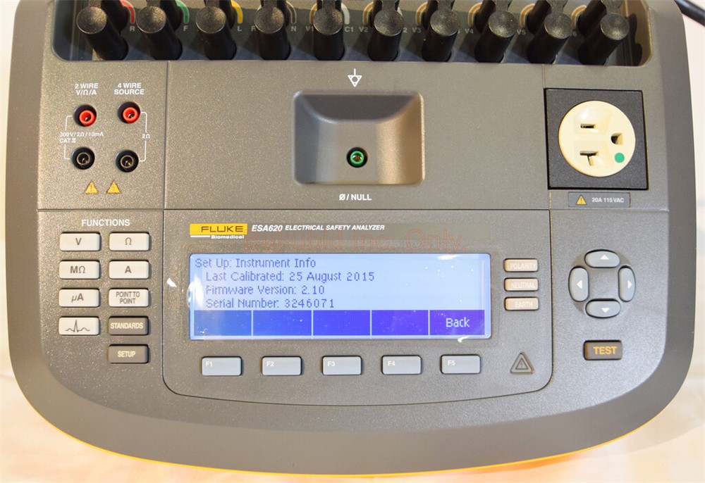 Fluke ESA620 Electrical Safety Analyzer with Software & Accessories