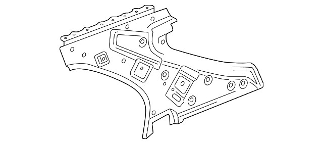 Genuine GM Passenger Side Quarter Inner Rear Panel 20901816