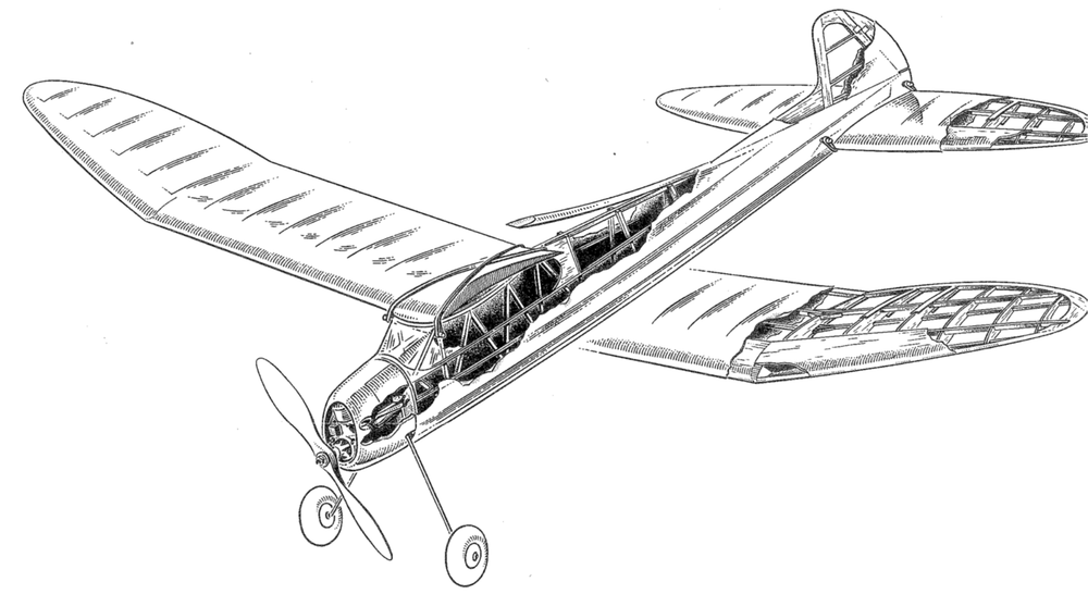 CONNECTICUT YANKEE PLAN + CONSTRUCTION ARTICLE for 70" OT FF Model Airplane