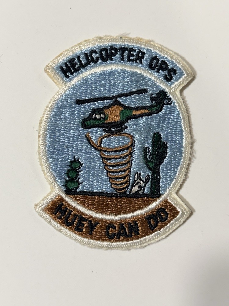 Vintage USAF 405th Tactical Training Wing TTW Helicopter Ops “Huey Can Do” Patch