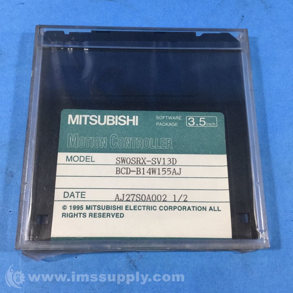Mitsubishi SWOSRX-SV13D Motion Controller, 1995 Software CD USIP