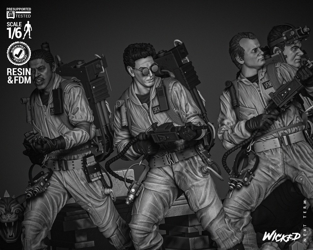 Ghostbusters Diorama Statue Model Kit Unpainted/Unassembled